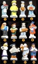 2001 THIRIET ALCARA LES METIERS FEVE PORCELAINE 3D au choix