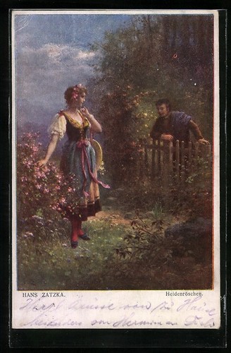 Carte postale artiste hans - postale,