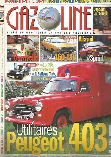 Gazoline peugeot 403 - peugeot, /