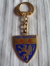 PORTE CLE METAL EMAILLE BLASON