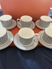 Coffret Hermès, 6 Tasses Et 6
