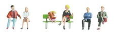 6 FIGURINES + BANC - Personnes