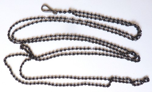 Grand collier sautoir jais - collier, en
