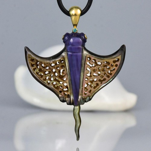 Pendentif manta ray - pendentif,