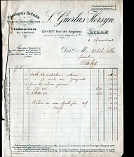 LILLE (59) USINE EBENISTERIE / SIEGES & FAUTEUILS "L. GUERLUS - HERSYN" en 1913