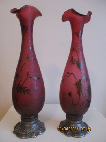 Paire vases baccarat art - paire, de