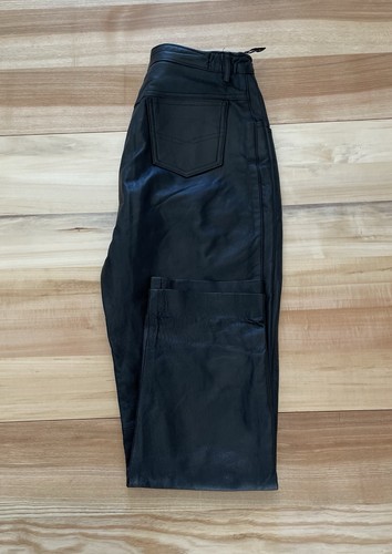 Pantalon femme noir aspect