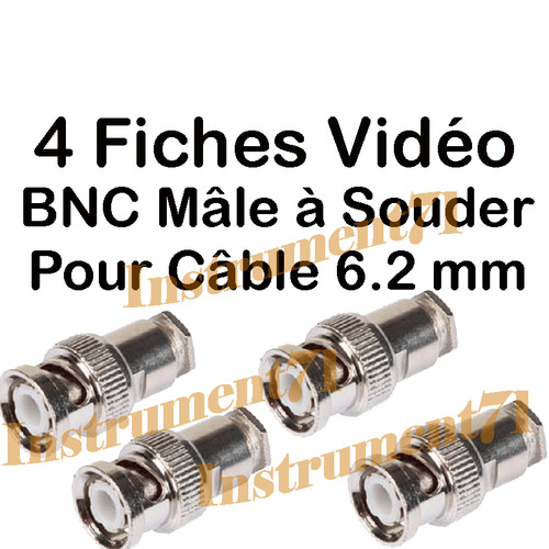 Connecteurs bnc mâle - 4,