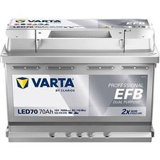 VARTA 932070076K312 Professional EFB Dual Purpose Batterie de Démarrage 12V 70Ah
