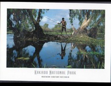 KAKADU PARK (AUSTRALIE) ETHNIQUE / Peuple GAGUDJU  à la Péche au HARPON