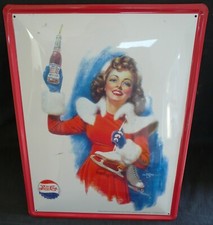 Plaque métal Pepsi-Cola Pinup 40 x 30 cm – Vintage US – REF 4333