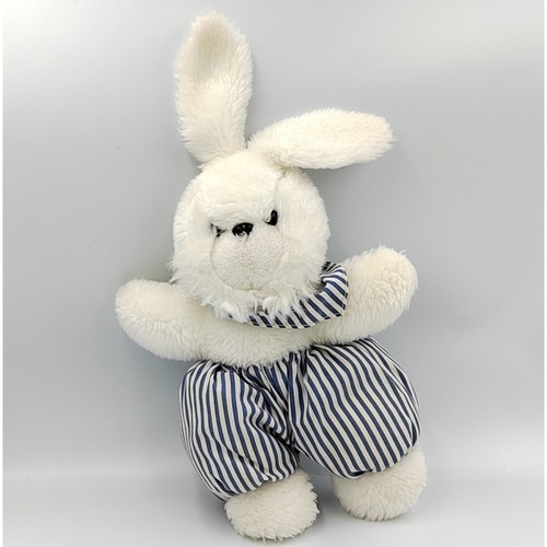 Ancienne peluche lapin blanc