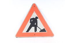 Ancien Panneau Travaux Attention Chantier Old Vintage Panneau De Rue