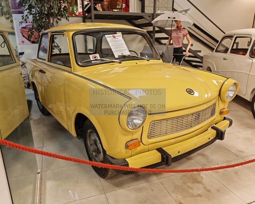 Yellow trabi classic - classic, car