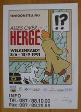 Hergé tintin affiche expo - tintin,