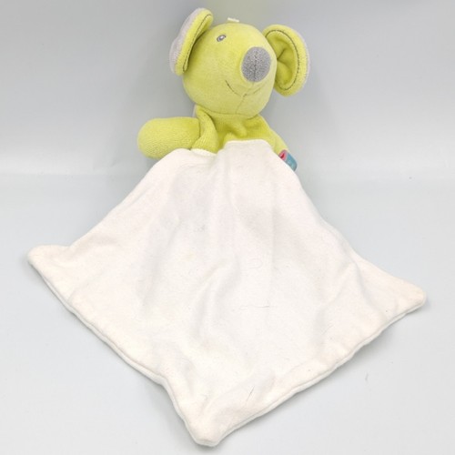 Doudou souris vert gris