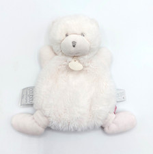 Doudou et Compagnie ours polaire blanc DC3266 le doudou ours rose paillettes