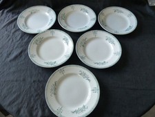 LOT DE 6 ANCIENNES ASSIETTES PLATE EN FAIENCE DE ST AMAND TRES BON 2TAT