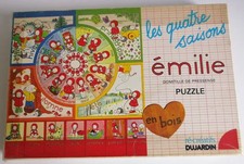 Vintage ! Jeu Educatif - Les Quatre Saisons - Puzzle en Bois Emilie