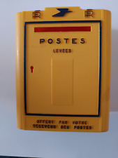 TIRELIRE BOÎTE AUX LETTRES  JAUNE LA POSTE VINTAGE