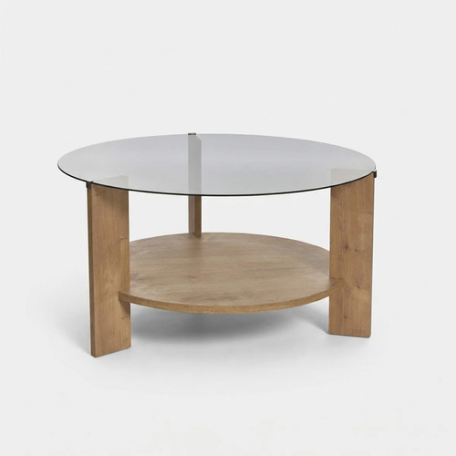 Table basse ronde verre - table,