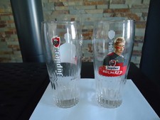 2 verre à bière jupiler " red devils " all in red 25 cl