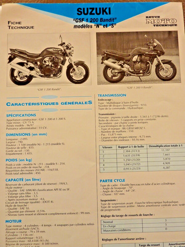 Suzuki gsf 1200 bandit n - 1200,
