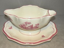 NEW  Sauce Boat Paysages Roses