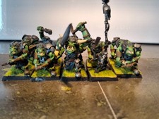 Warhammer Battle Models, Ruglud’s armoured orcs with crosbow, Regiment Of Renown