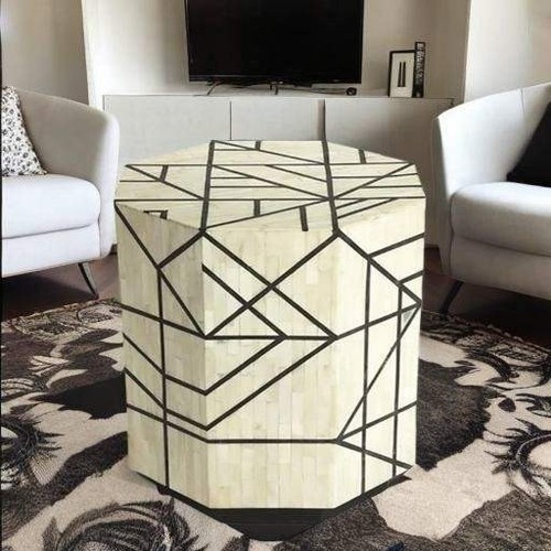 Table basse ronde - table, en