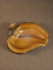 Vide poche en céramique signé Cérart Monaco "C66", imitation bois rétro