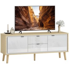 HOMCOM Meuble TV 120x35x50cm