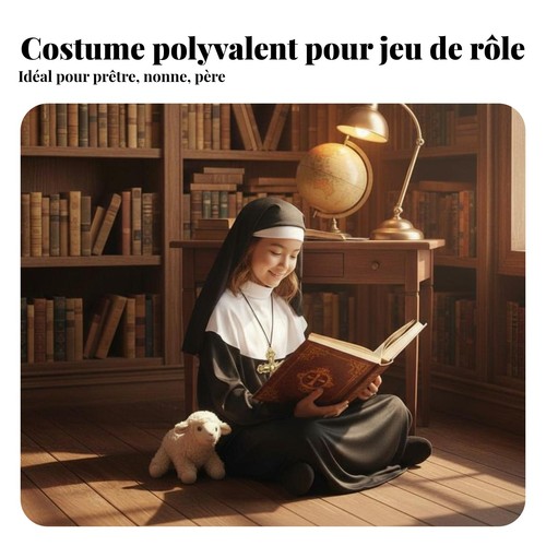 Déguisement nonne enfant - nonne,