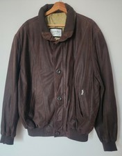 VESTE/ Blouson Aviateur en Cuir Véritable CYGIELMAN. T  Xl  ou 54 (voir mesures)