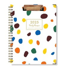 Agenda en spirale avec cahier anglais A4 avec clip de table, style...