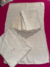 7 torchons très anciens en chanvre 78 cm x 51 cm réf T206