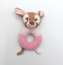 Peluche doudou hochet faon