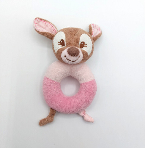 Peluche doudou hochet faon