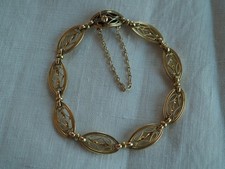 BRACELET ANCIEN PLAQUE OR ORIA