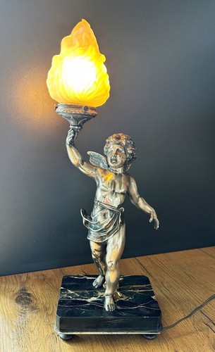 Lampe angelot en métal - en,