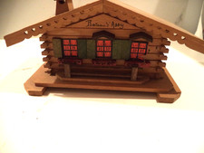 Joli PETIT CHALET BOIS "Coffret ,présentoir  pour cigarettes
