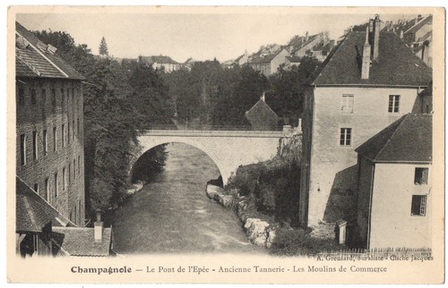 Cpa champagnole - (jura),