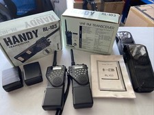 Lot 2 Rexel RL103 Emetteur Récepteur portable VHF FM Fonctionnel Avec Boîte