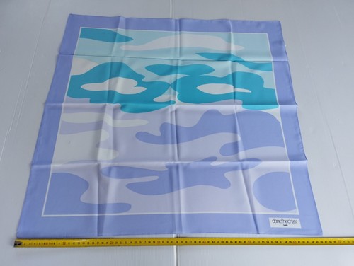 Foulard bleu vintage - , 80