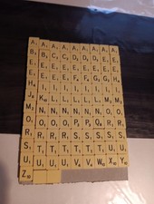 Lettres de scrabble (102) COMPLET MIL