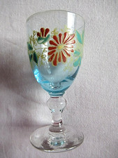 ANCIEN VERRE A LIQUEUR EMAILLE
