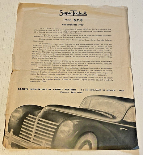 Rare feuillet publicitaire - rare, :
