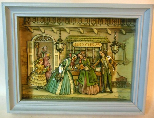 Signed vtg shadow box wall - vtg,