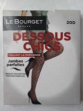 LE BOURGET DESSOUS CHICS COLLANT LA PARISIENNE 20 DEN TAILLE 3 COULEUR BORDEAUX