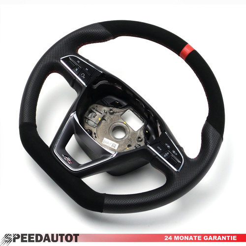 Alcantara volant cuir - alcantara,